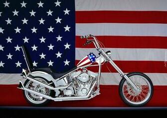 Srebrny Motocykl Flaga Usa