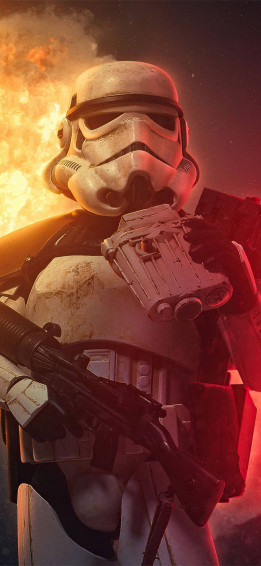 Fiery Star Wars iPhone Plus Wallpaper