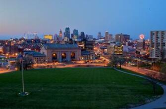 Description Kansas City Skyline As Night Descends Jpg