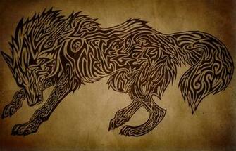 Angry Tribal Wolf By Hedeltrez