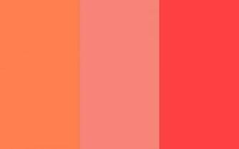 Coral Pink And Red Three Color Background