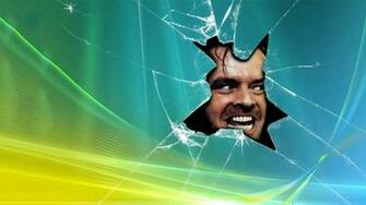 Dark Movie Film Classic Shatter Glass Crack Computer Screen Wallpaper