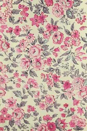 The Villa On Mount Pleasant Vintage Floral Wallpaper