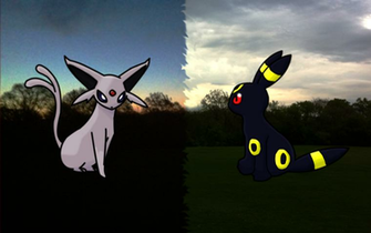 Espeon And Umbreon Wallpaper By 9sharkman