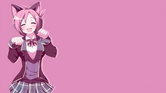 Neko Girl High Quality And Resolution Wallpaper On