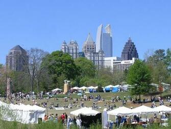 Piedmont Park In Atlanta City Wallpaper