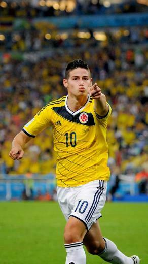 James Rodr Guez Colombia Football Legends iPhone Wallpaper