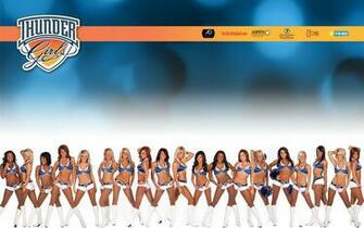 Oklahoma City Thunder Basketball Nba Cheerleader F Wallpaper