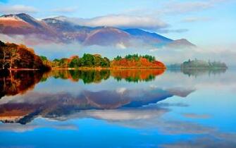 Lake Autumn Water Reflection Wallpaper HD Girls
