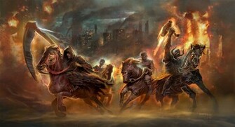 Horsemen Of The Apocalypse By Matchackdarksiders Wallpaper