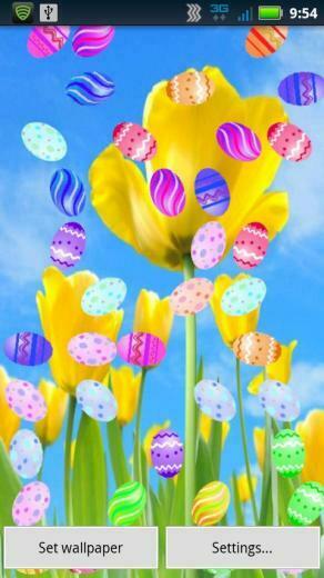 Rotating Easter Eggs Wallpaper Screenshot