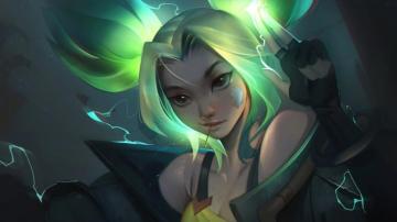 Zeri League Of Legends Art Wallpaper iPhone Phone 4k 51f