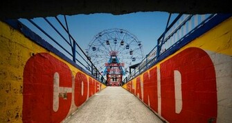 Coney Island Ferris Wheel On New York