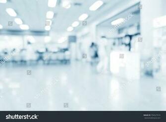 Blurred Interior Of Hospital Or Clinical With People Abstract