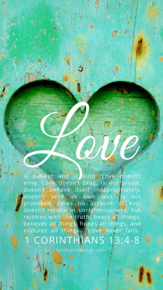 Heart Wood Corinthians Encouraging Bible Verses