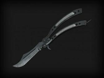 Cs Go Butterfly Knife Blue Steel Counter Strike