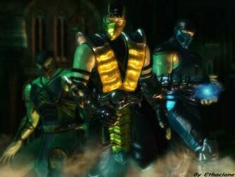 Mortal Kombat Wallpaper Scorpion Subzero Reptile By Ethae On