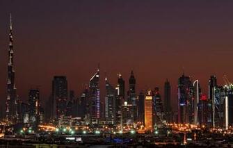 Wallpaper Night Home Dubai Emirates High Rise