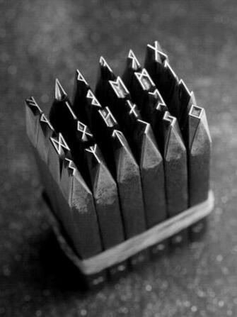 Kindle Wallpaper Runic Metal Stamps