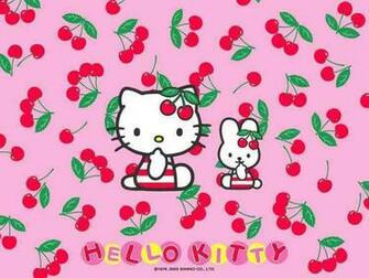 Beautiful Hello Kitty Cherry Wallpaper