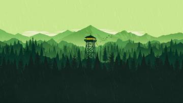 Wallpaper Firewatch Video Game Art Minimalism Simple