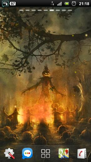 Halloween Camp Fire Live Wallpaper Apps For Android