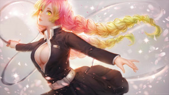 Mitsuri Kanroji Love Breathing Kimetsu No Yaiba Live Wallpaper