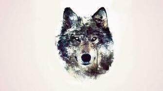 Abstract Wolf Wallpaper