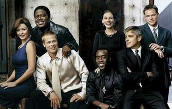 Wallpaper Brad Pitt George Clooney Matt Damon Don Cheadle