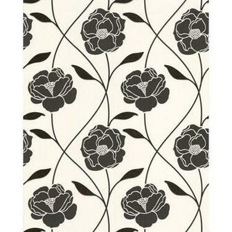 Black And White Wallpaper Rose Borders