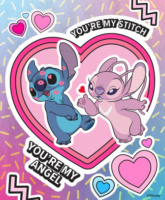 Valentine S Day Stitch And Angel Wallpaper iPhone Android