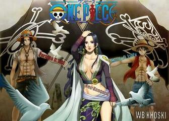 Ace Luffy Boa Hancock HD Wallpaper Background Image