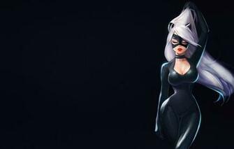 Wallpaper Girl Minimalism Costume Background Art Marvel