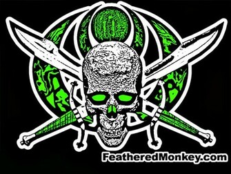 Green Skull Wallpaper Scary