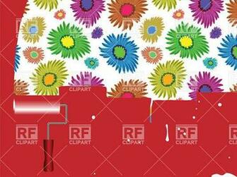 Paint Over Flowers Wallpaper Background Textures Abstract