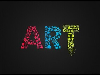 Artistic Words Wallpaper