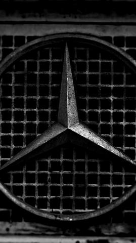 Old Car Mercedes Benz Logo Wallpaper