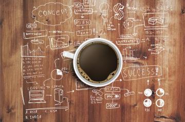 Coffee At Work Print A Wallpaper