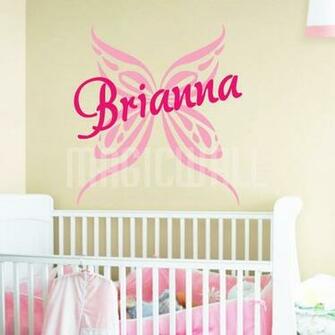 Home Butterfly Personalized Name Monogram Wall Decals Stickers