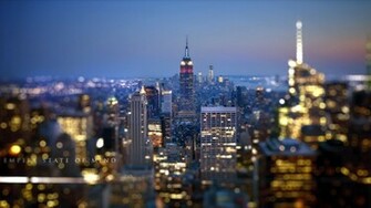 State New York At Night Wallpaper HD