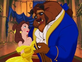 Disney Beauty And The Beast Cartoon Wallpaper