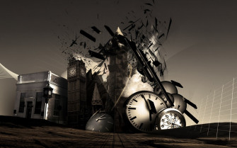 Artistic Clock HD Wallpaper