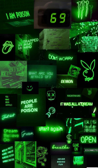 Neon Green Aesthetic Wallpaper