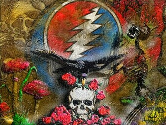 Grateful Dead Wallpaper Skeleton And Roses