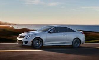 Cadillac Ats V Sedan Background Wallpaper