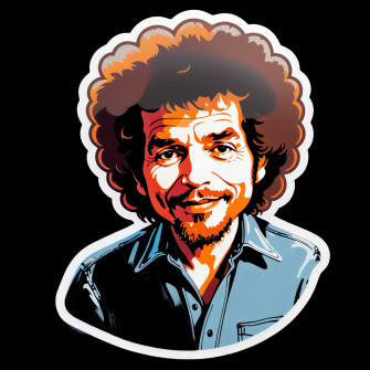 I Made An Ai Sticker Of Bob Dylan Painting As Ross Wallpaper