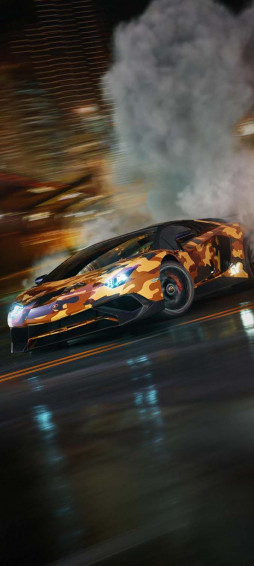 Lambo Drift iPhone Wallpaper HD