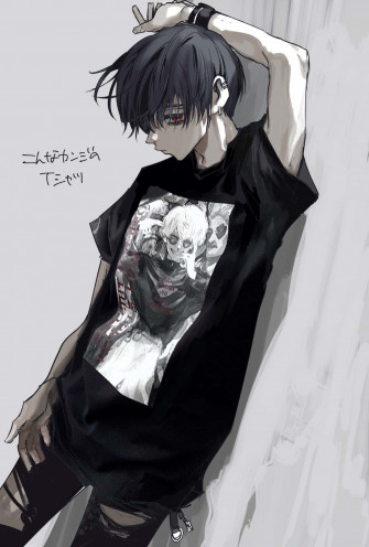 An Emo Anime Boy With A Edgy Aesthetic Wallpaper