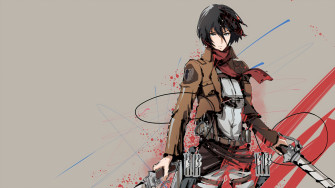 Shingeki No Kyojin Mikasa Ackerman Wallpaper