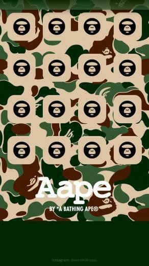 Background A Bathing Ape For iPhone 5s Start Screen Click